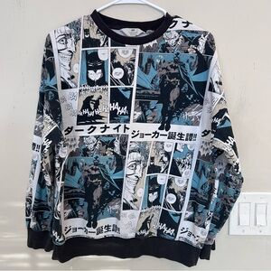 H&M Batman and Joker comic panel long-sleeve sweatshirt. Size S/M